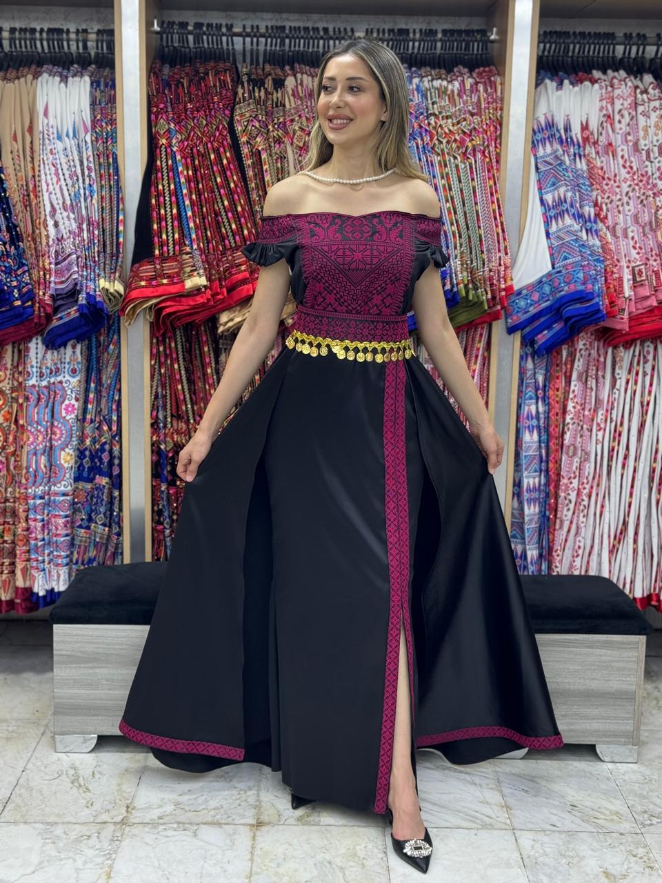 Modern embroidery dress