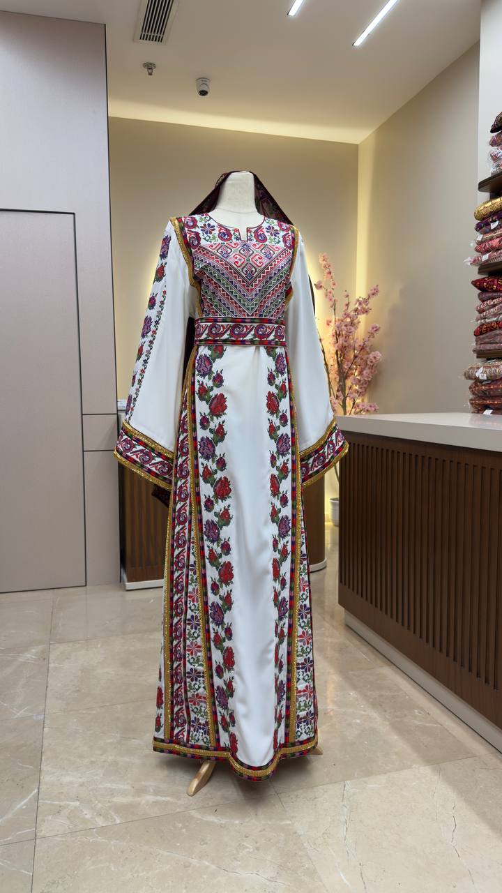 New Off-white Sabyel Kharaz Floral Thobe