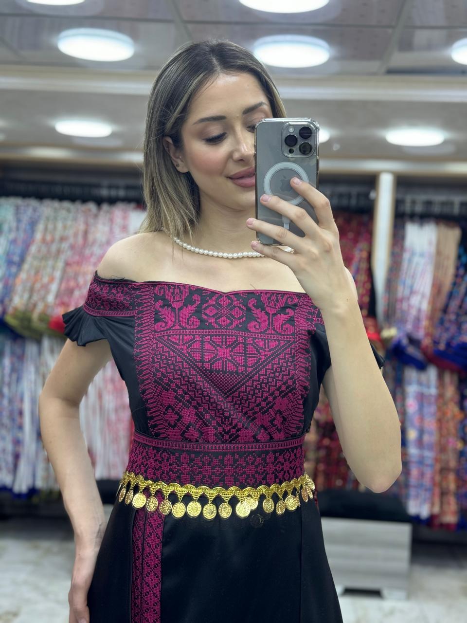 Modern embroidery dress