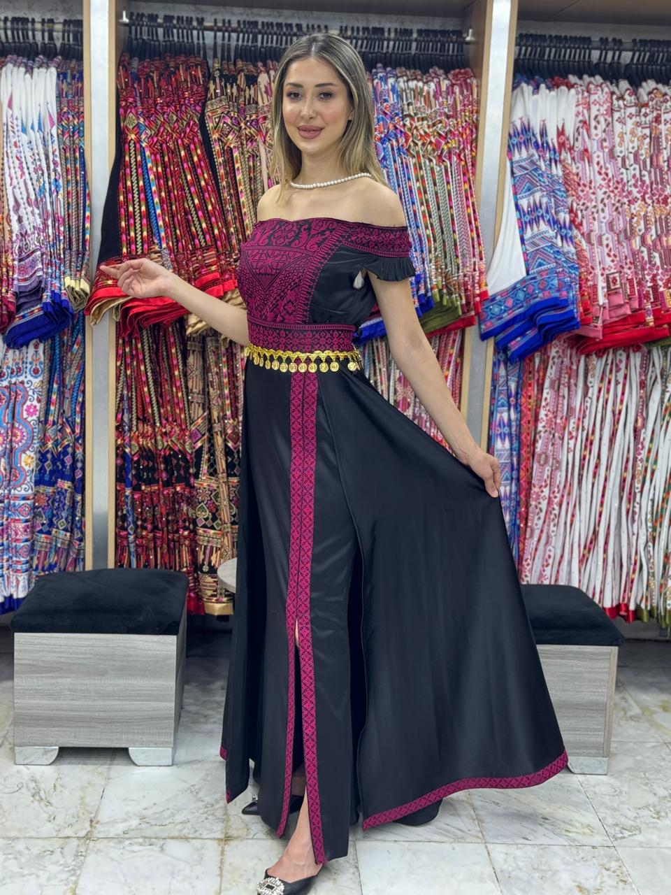 Modern embroidery dress