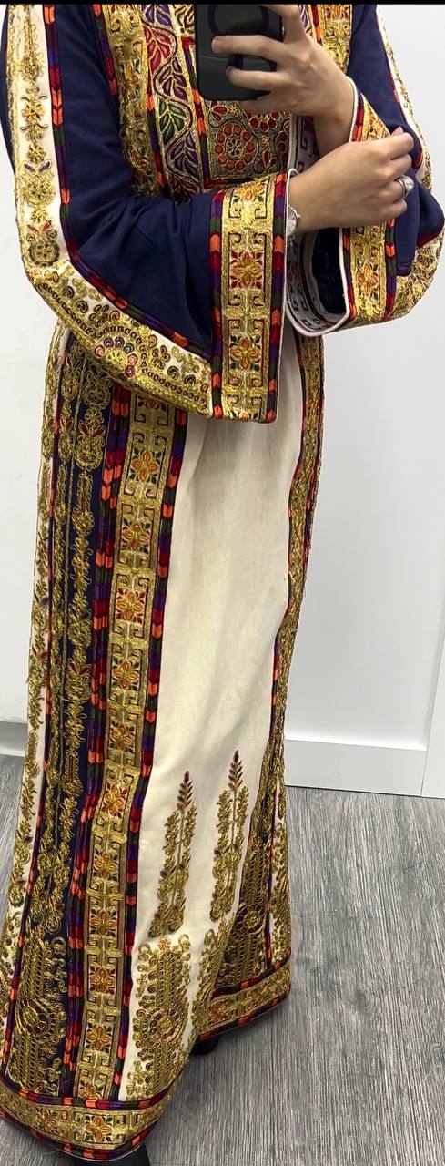 Nouveau Thobe Etameen Malka coloré