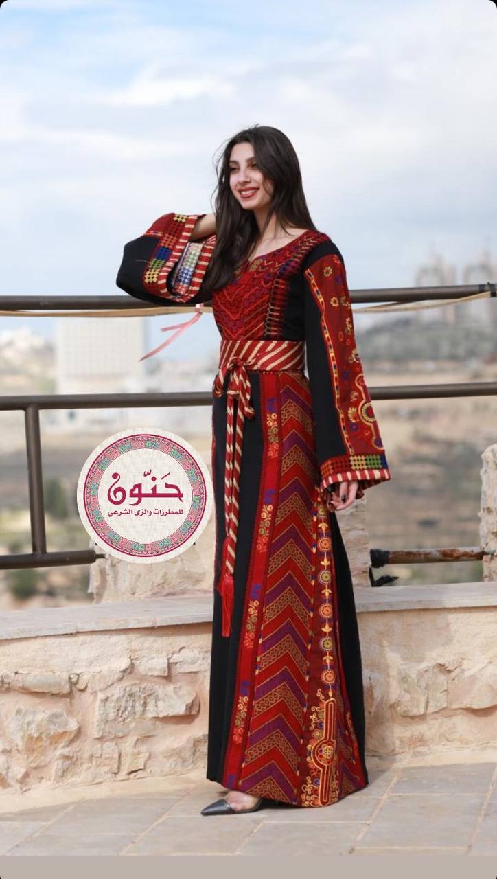 Nouveau Thobe Etameen noir