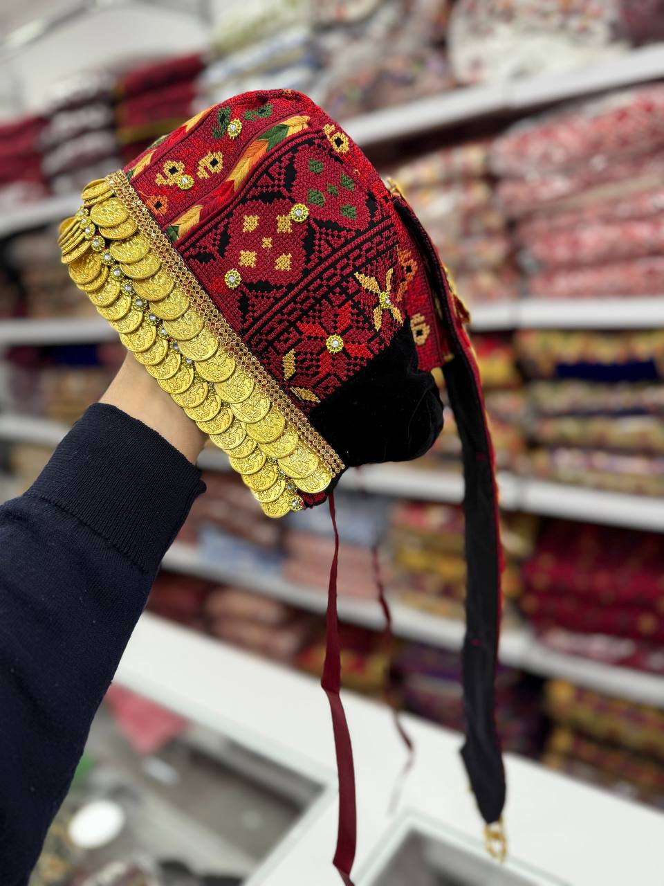 New Traditional Tatreez Coin Hat