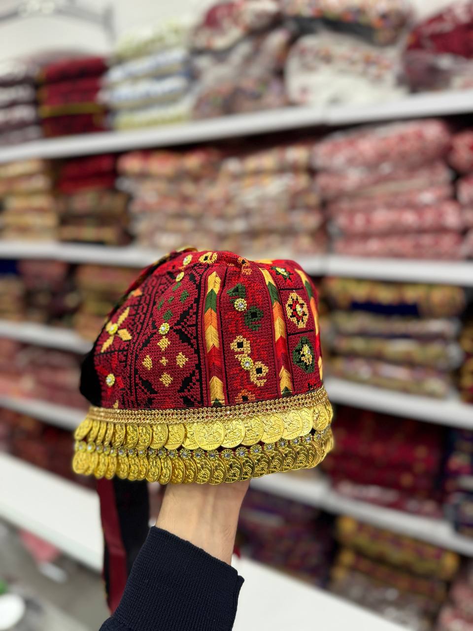 New Traditional Tatreez Coin Hat