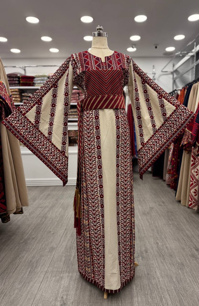 New Beige Etameen Thobe