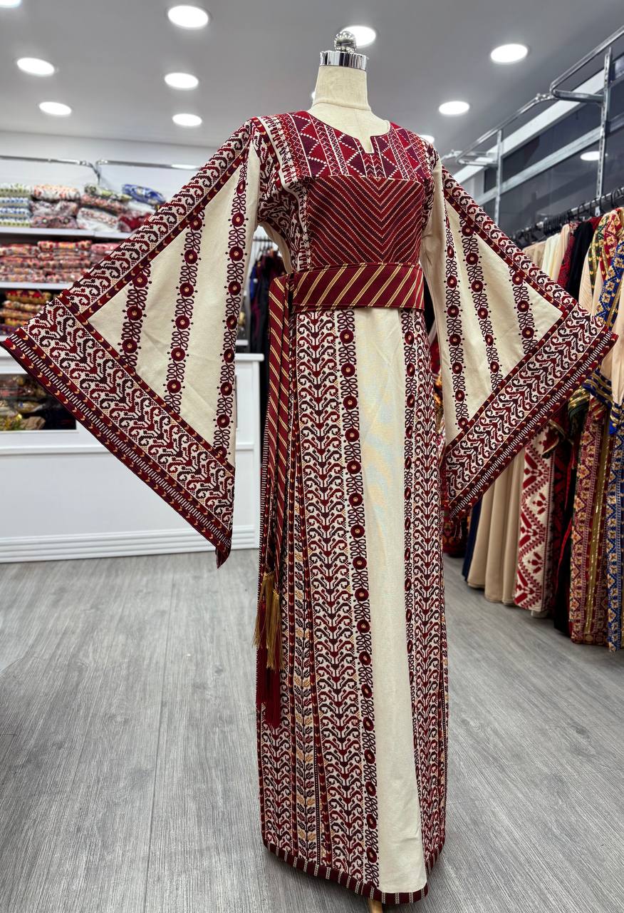 New Beige Etameen Thobe