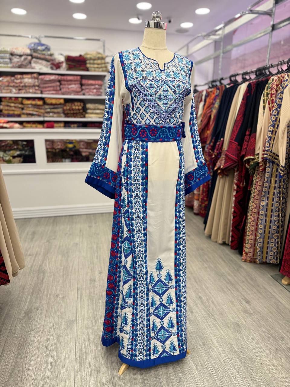 Blue Embroidery thobe