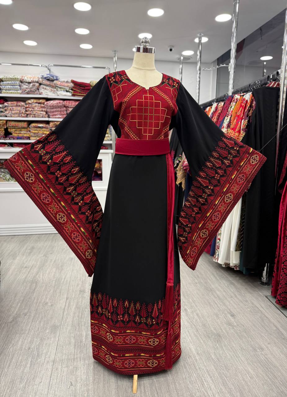 New Long Sleeve Black Traditional thobe