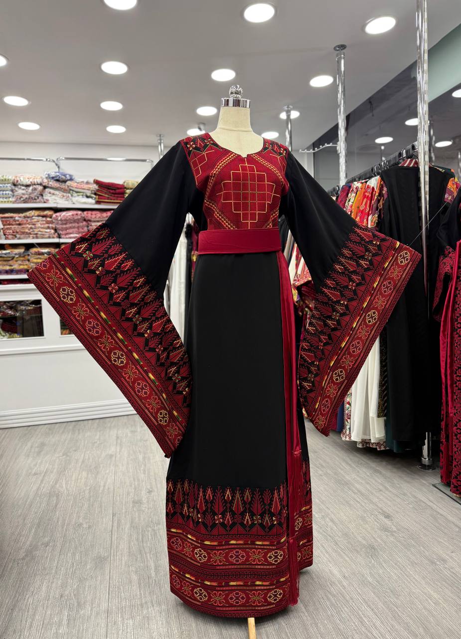 New Long Sleeve Black Traditional thobe