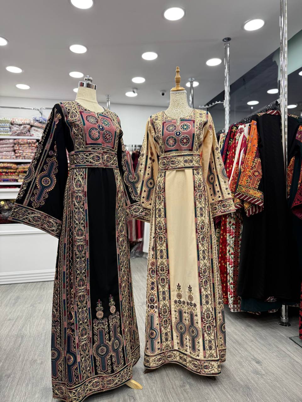 New Beige & Black Malka with kassab