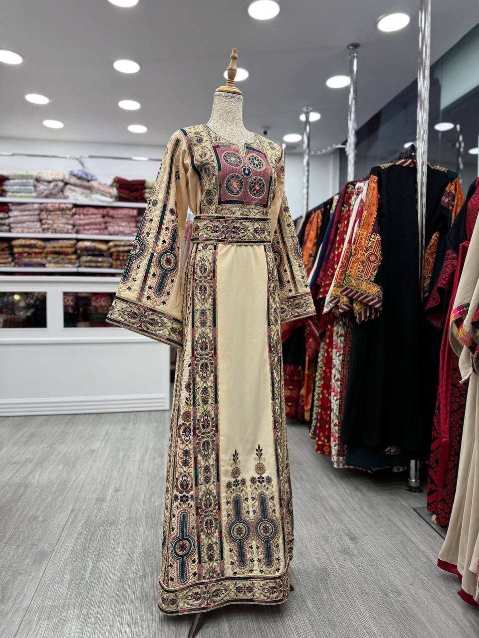 New Beige & Black Malka with kassab