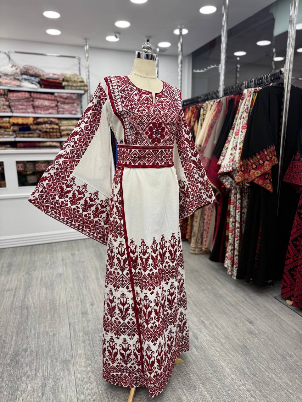 New White Etameen Thobe