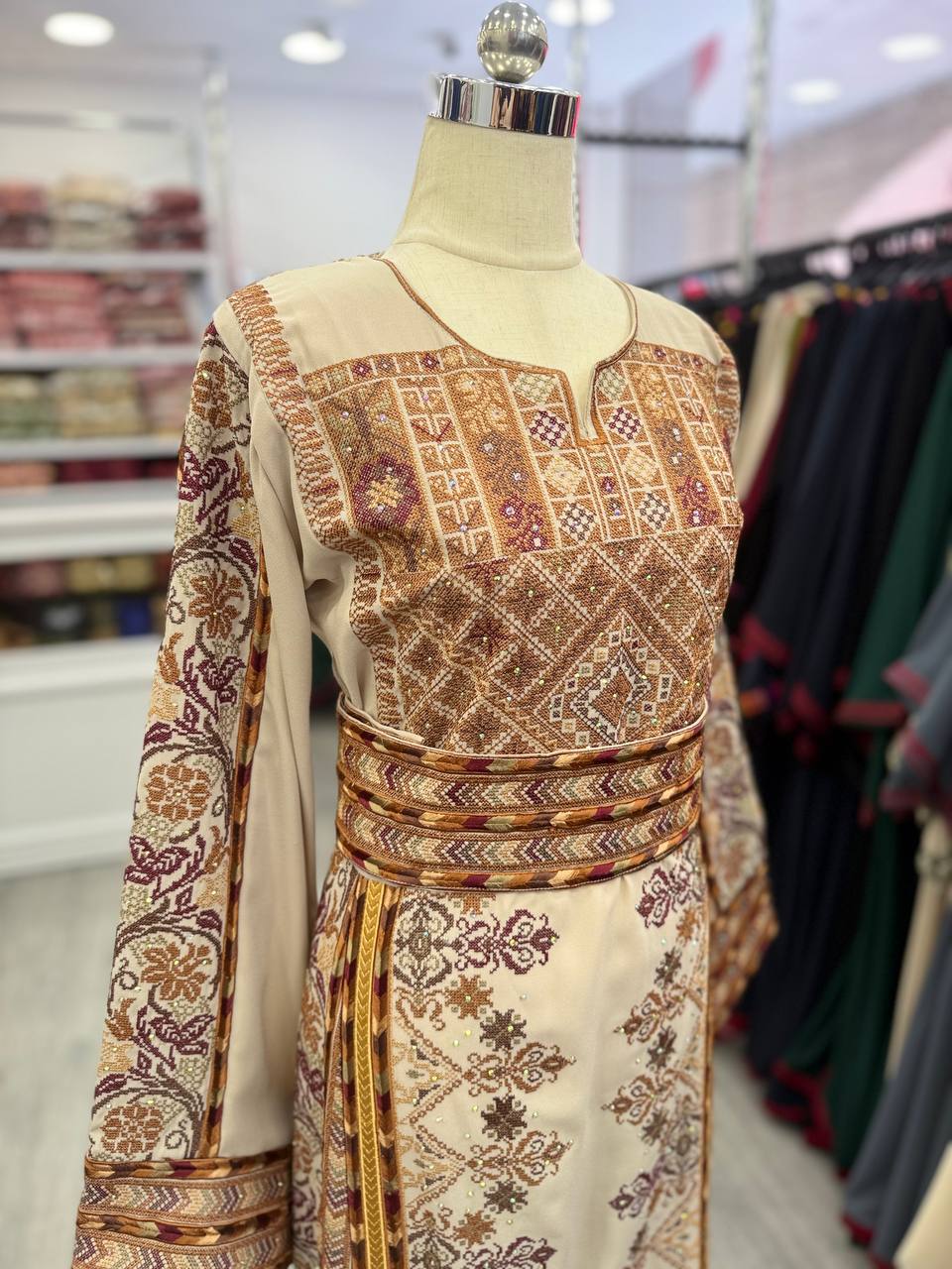 New Fully Embroidered Falahi Thobe