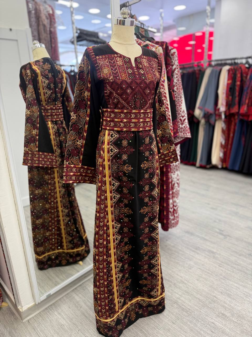 New Fully Embroidered Falahi Thobe