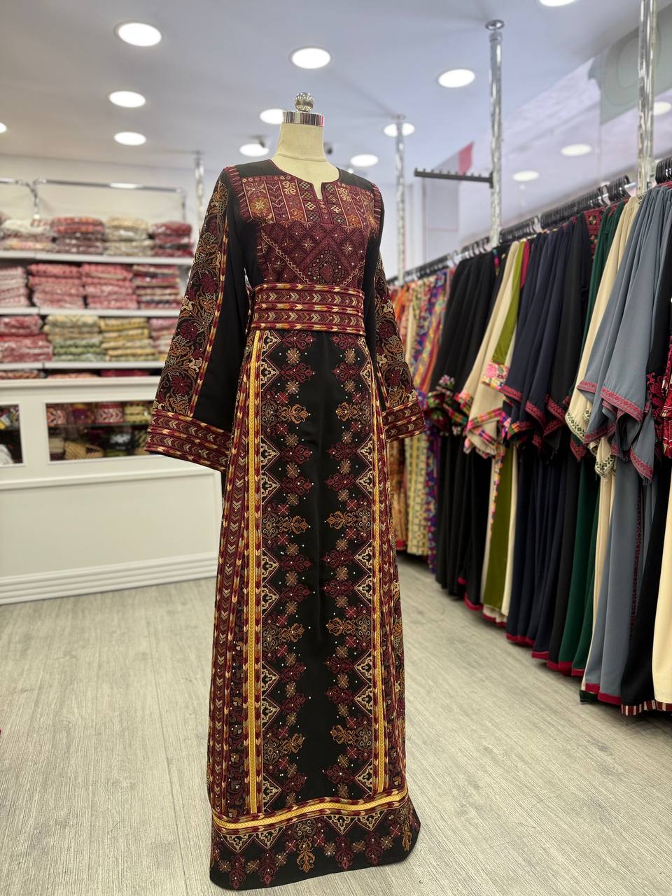 New Fully Embroidered Falahi Thobe
