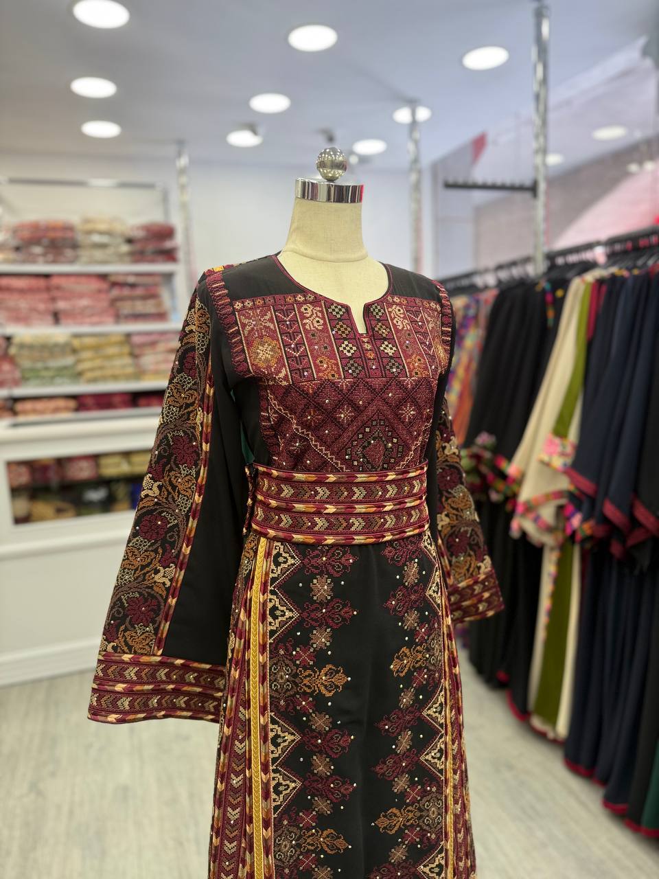 New Fully Embroidered Falahi Thobe