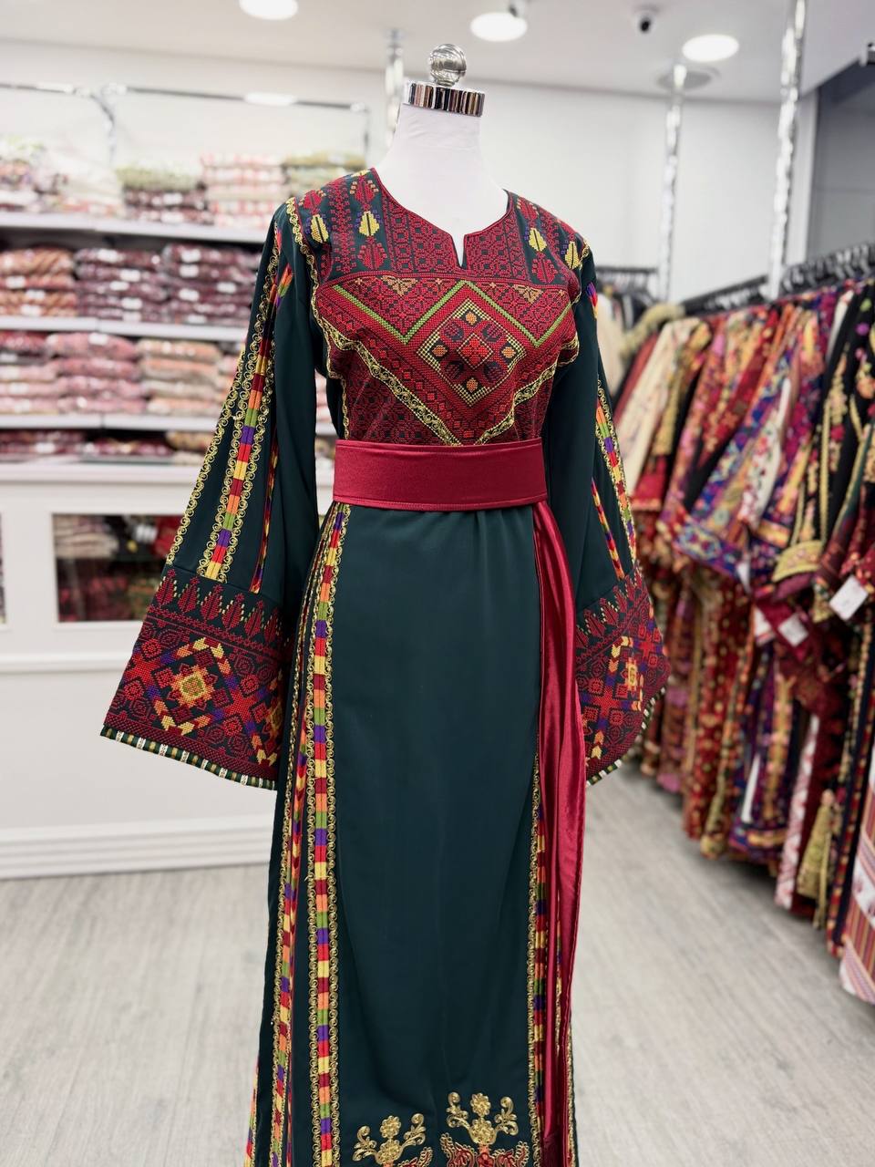 New Green Manajel with Kassab Thobe