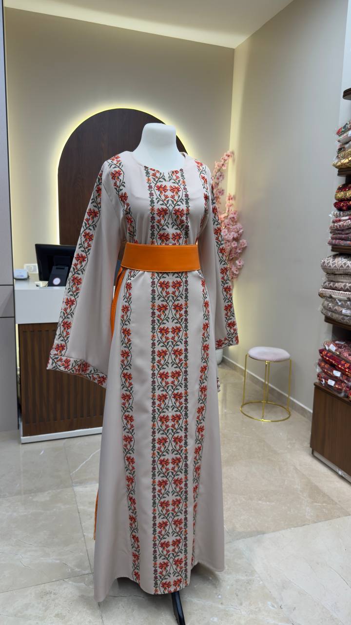 New Floral Tatreez Dress
