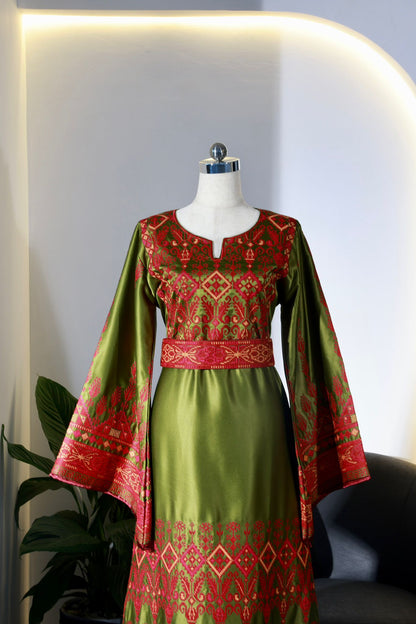 New Tradtional Olive Green Thobe