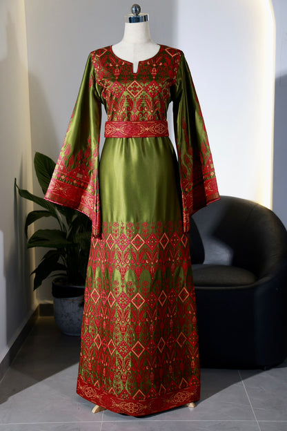 New Tradtional Olive Green Thobe