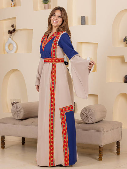 New Colored Tatreez Dress