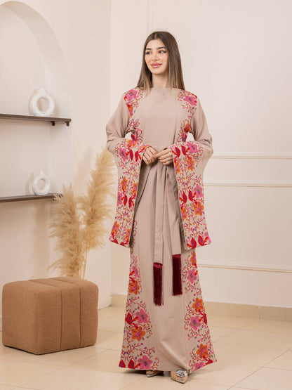 New Floral Tatreez Dress