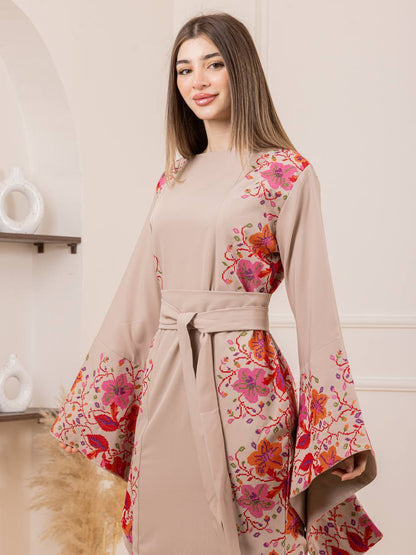 New Floral Tatreez Dress