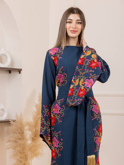 New Floral Tatreez Dress