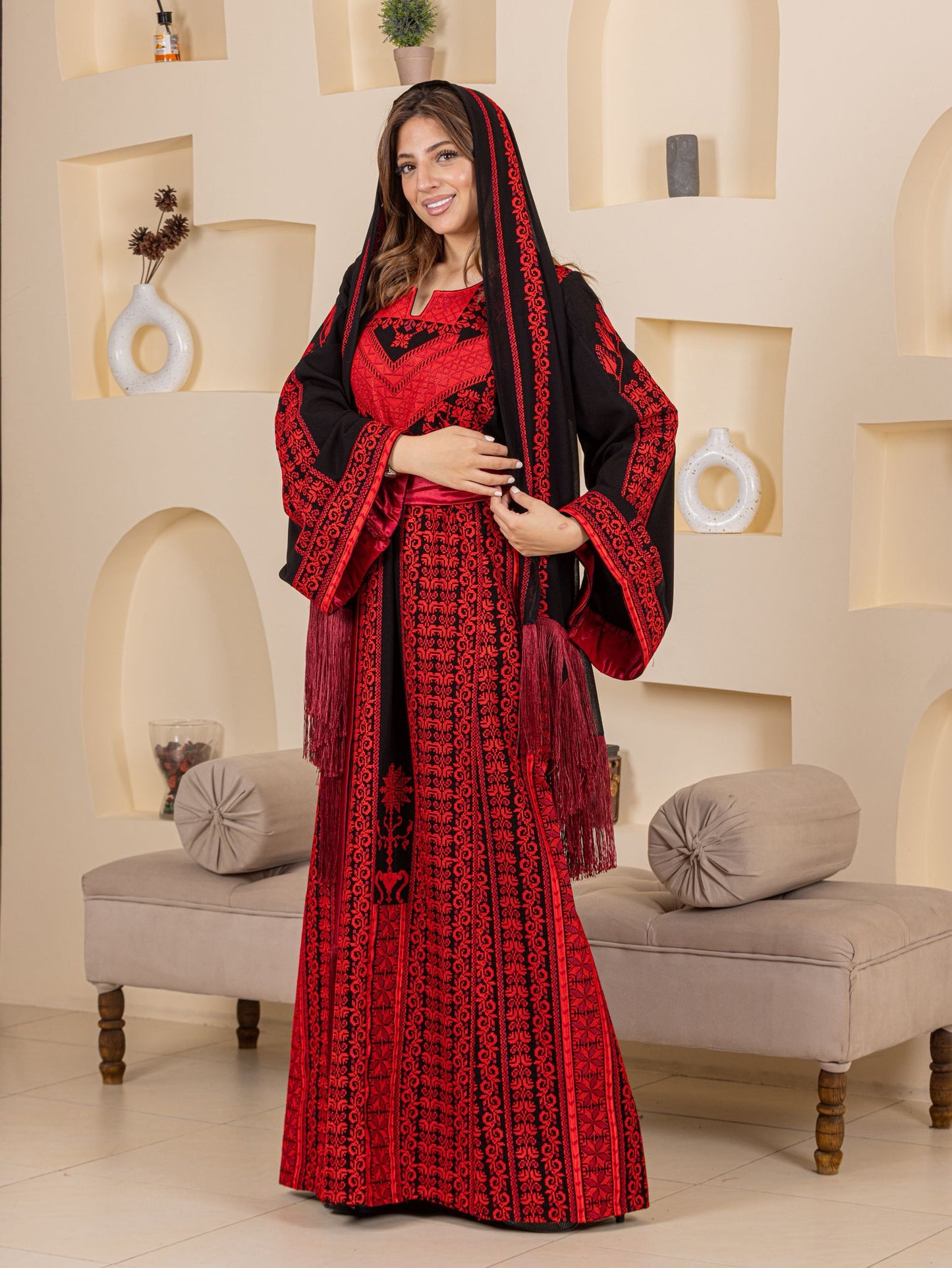 New Fully Embroidered Traditional Falahi