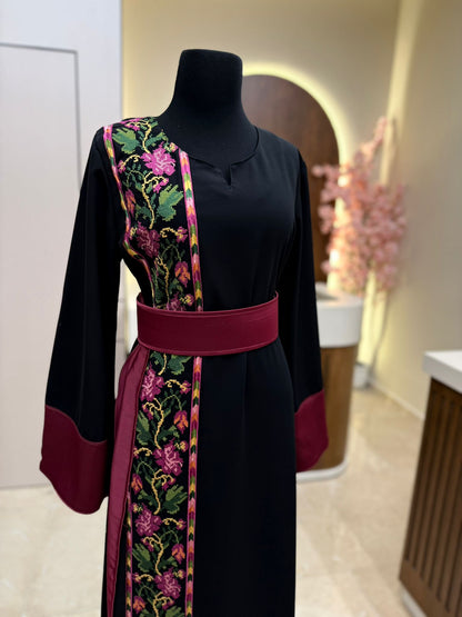 Exclusive floral Pink Tatreez Simple Thobe