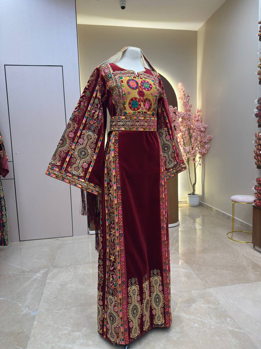 New Red Velvet Malka with Kassab Thobe