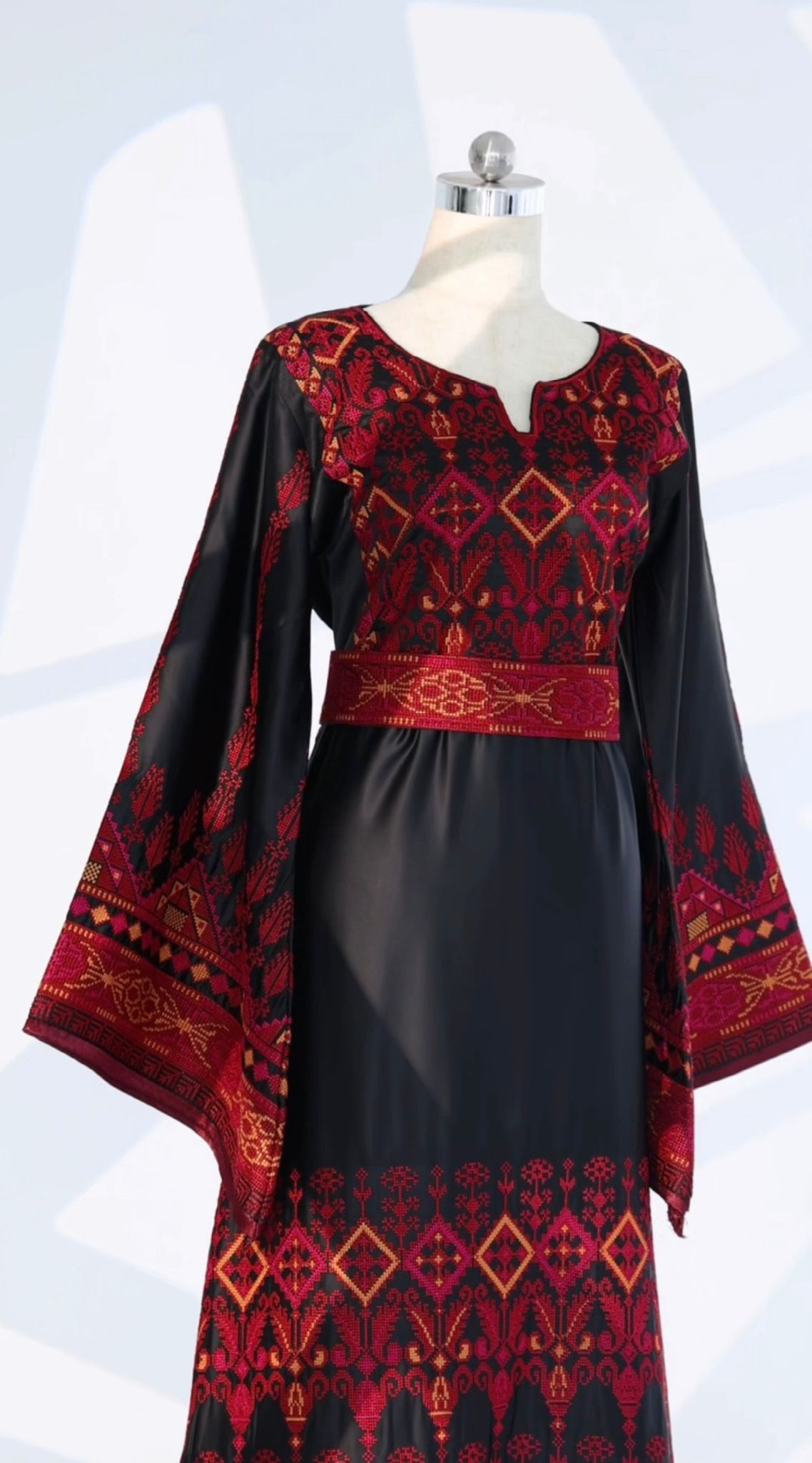 New Black Satin Traditional Thobe