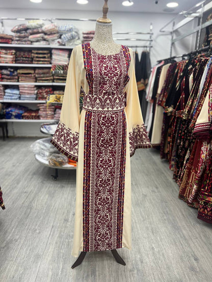 Exclusive New Maroon Traditional Abaya