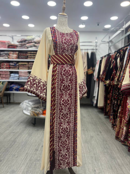 Exclusive New Maroon Traditional Abaya