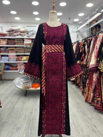 Exclusive New Maroon Traditional Abaya