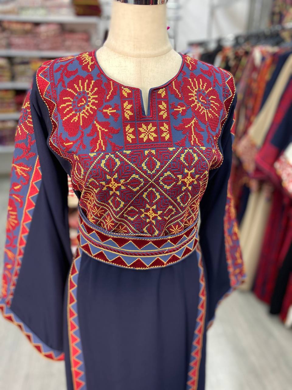 New Navy-blue- Traditional Falahi thobe