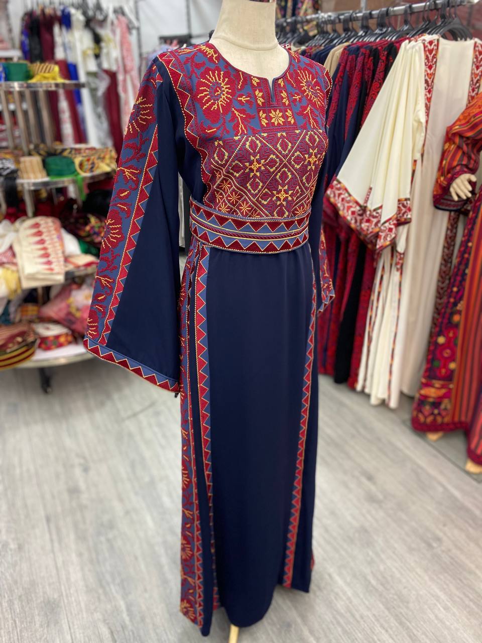 New Navy-blue- Traditional Falahi thobe