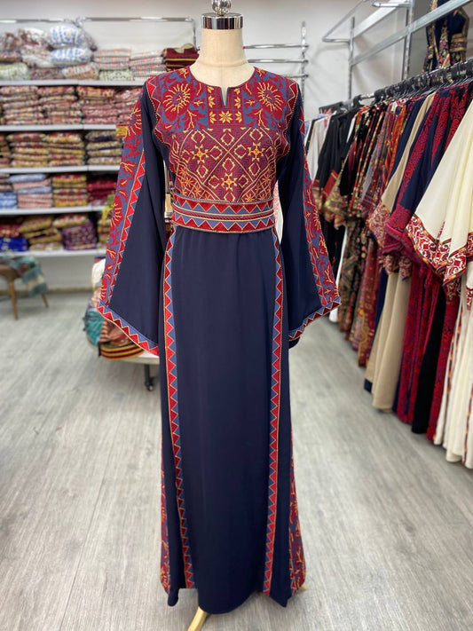 New Navy-blue- Traditional Falahi thobe