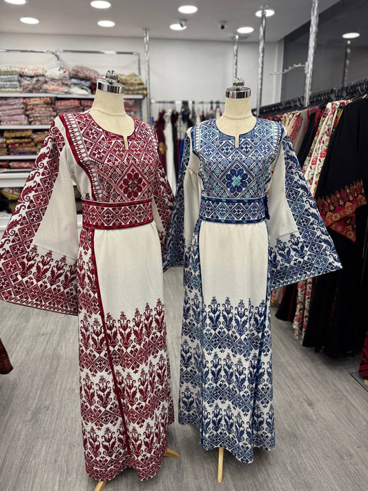 New White Etameen Thobe