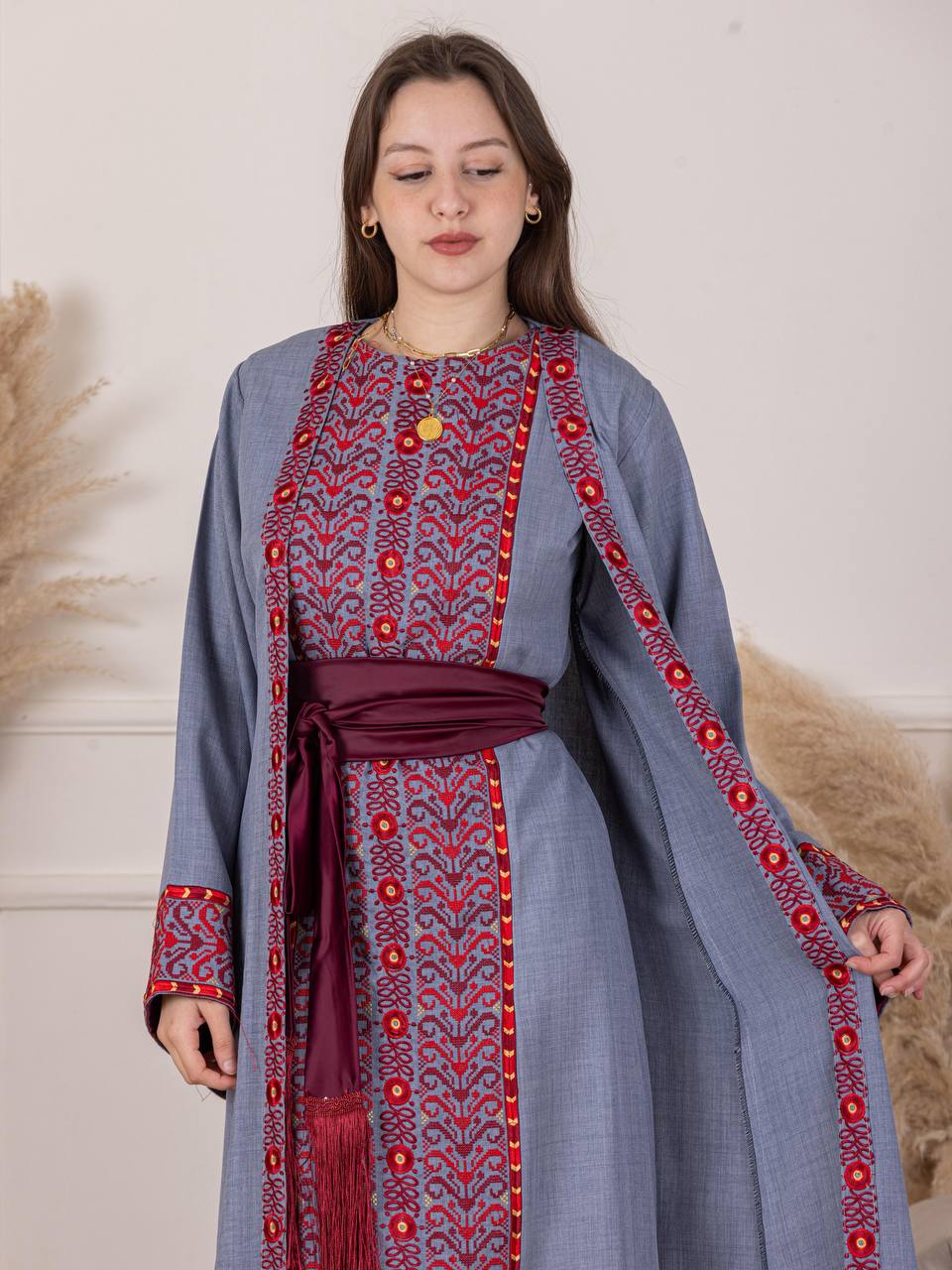 Tow Pieces tatreez Abaya