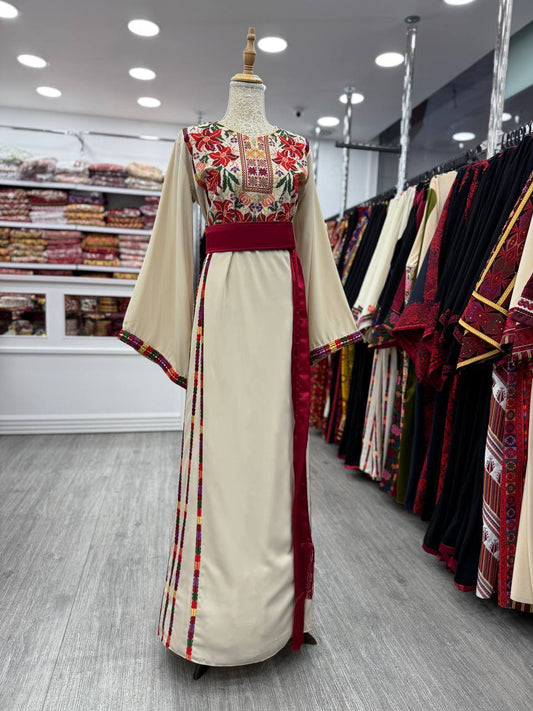 New Beige Manajel Thobe
