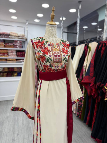 New Beige Manajel Thobe