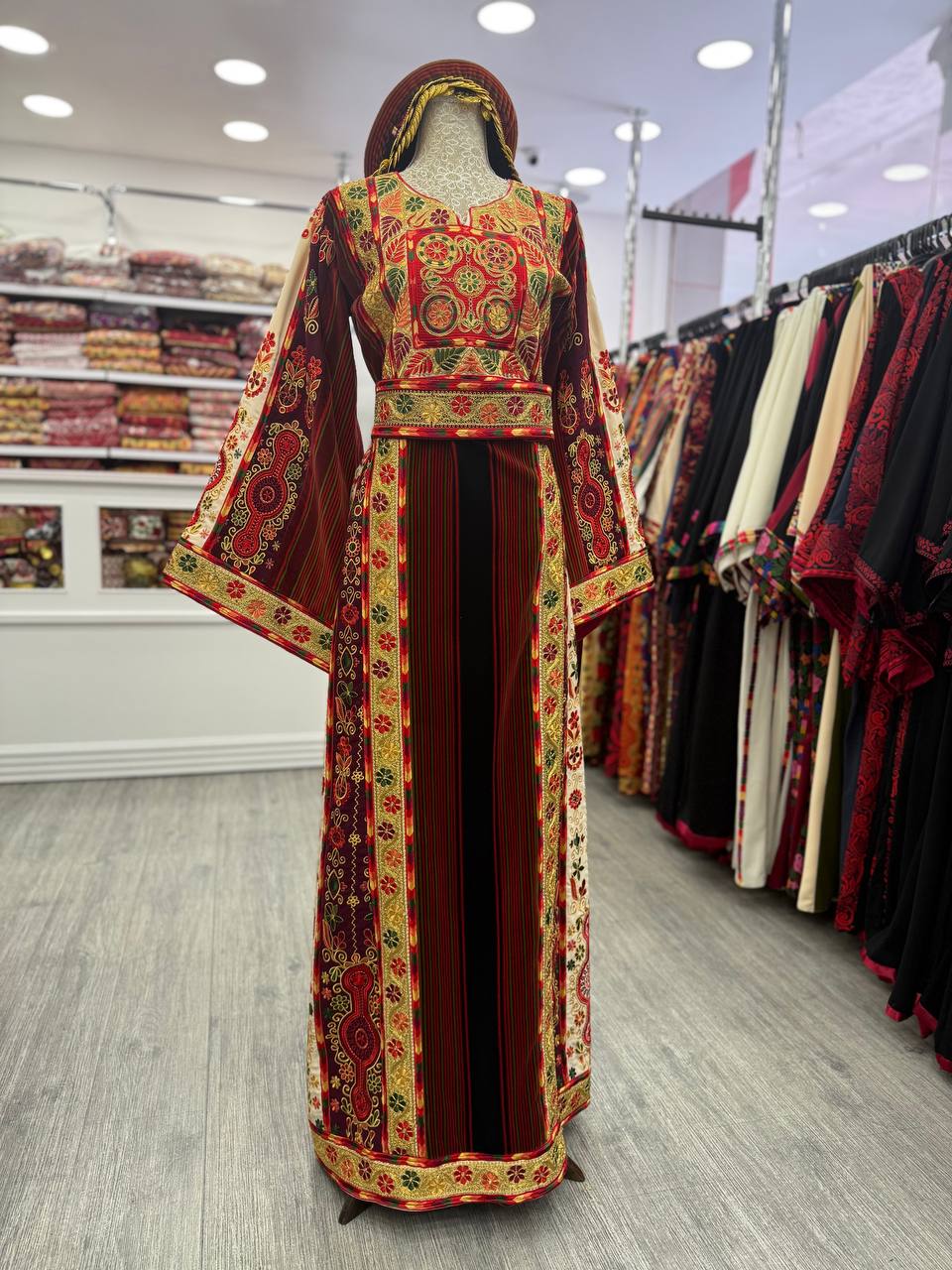 New Beige Jana & Nar Velvet Malak Thobe