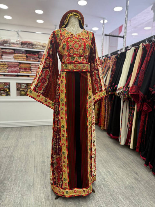 New Beige Jana & Nar Velvet Malak Thobe