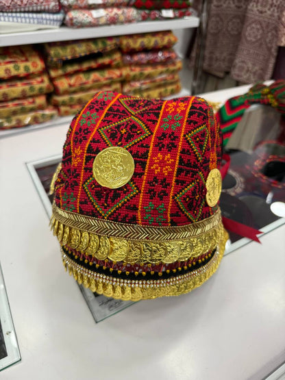 New Handmade Coin hat with Wool Tail