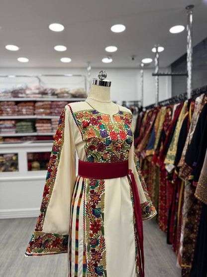 New Beige Exclusive Traditional with Manajel  Thobe