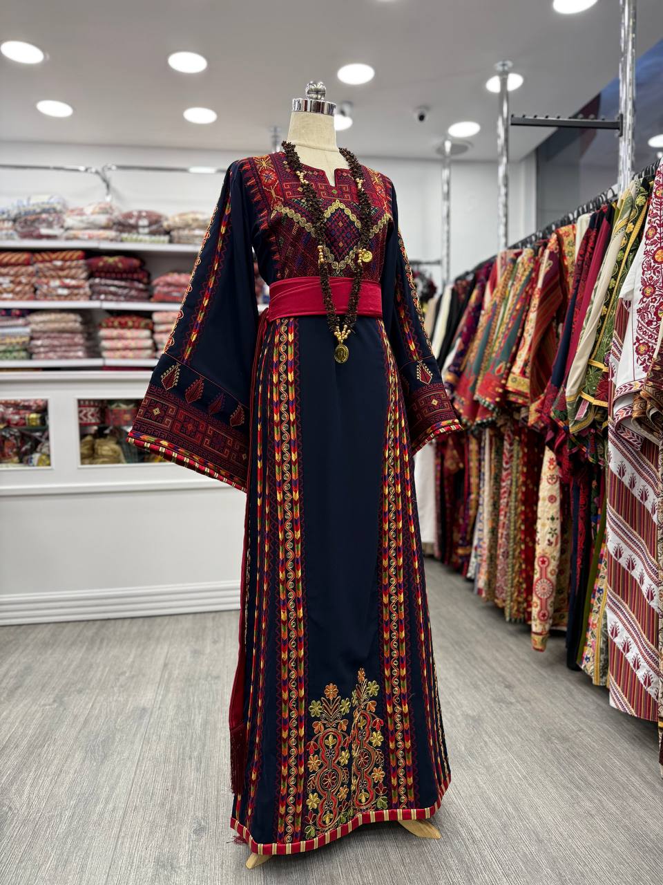 New Navy blue Manajel with Kassab Thobe