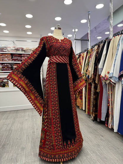 Long Sleeves Traditional Black Thobe