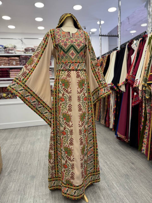 New Beige Sabayel Kharaz Thobe