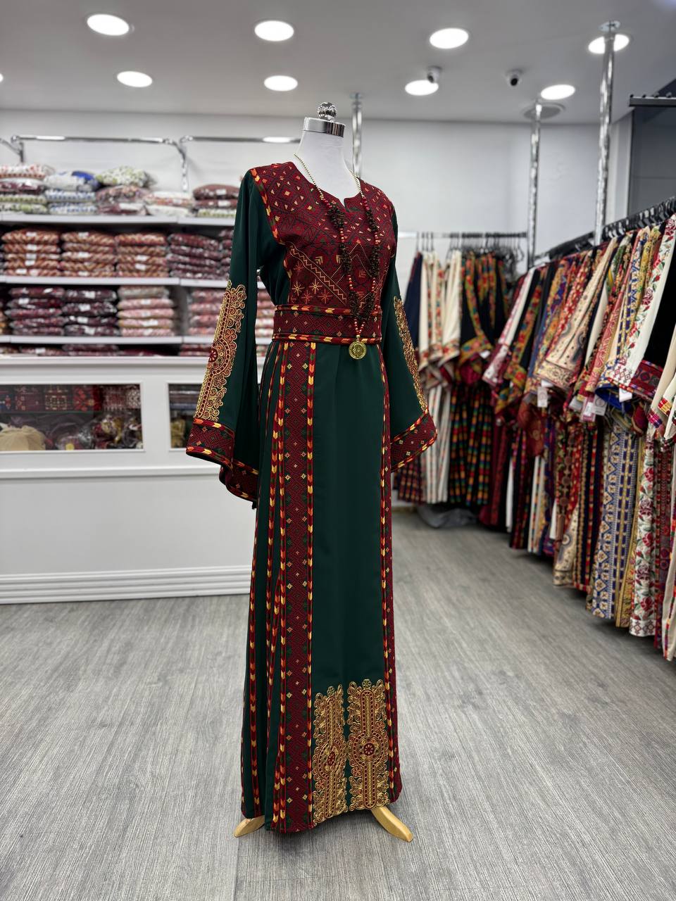 New Green Simple Manajel with Kassab Thobe